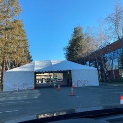 Bay Area Community Health - Second tent for the actual vaccine. The first is for check in