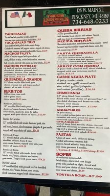 Menu photo 3 Taqueria Los Dos Potrillos Pinckney, MI Menu photo 3 Taqueria Los Dos Potrillos Pinckney, MI