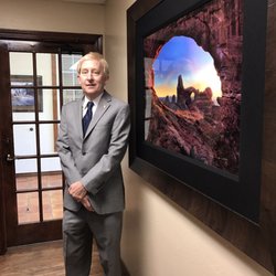 Law Offices of Michael Sloan - Michael Sloan in reception area.
