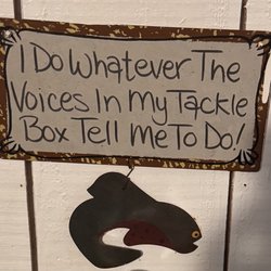 Pine Grove Campground and Cottages - Funny sign in the men's room