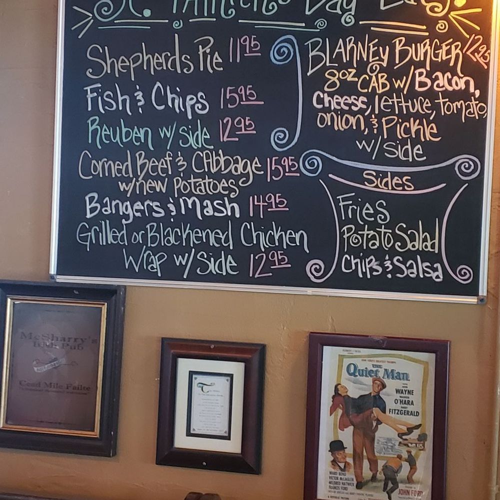 McSharry's Irish Pub - St Patrick's Day menu - Pubs Near Me - Fairhope, Alabama McSharry's Irish Pub - St Patrick's Day menu - Pubs Near Me - Fairhope, Alabama