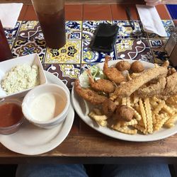 TNT Cafe - Catfish and shrimp combo.