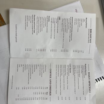 Capitol Coffee House - two menus on a table - Coffee & Tea Near Me - Boston, Massachusetts
