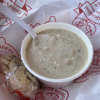 Quincy's Original Lobster Rolls - Clam chowder. Tasteful and filling! - Seafood Near Me - Cape May, New Jersey Quincy's Original Lobster Rolls - Clam chowder. Tasteful and filling! - Seafood Near Me - Cape May, New Jersey