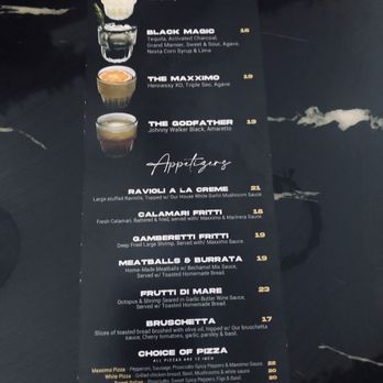 Maxximo Italian Restaurant & Lounge - Drink menu - Lounges Near Me - Pomona, California Maxximo Italian Restaurant & Lounge - Drink menu - Lounges Near Me - Pomona, California