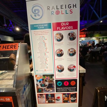 Raleigh Rolls - Menu - Ice Cream & Frozen Yogurt Near Me - Raleigh, North Carolina