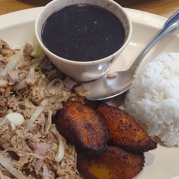American Coffee Shop - Lechon asado / roast pork with black beans rice and plantains - Coffee & Tea Near Me - Oakland Park, Florida American Coffee Shop - Lechon asado / roast pork with black beans rice and plantains - Coffee & Tea Near Me - Oakland Park, Florida