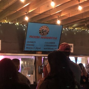 Burleson Yard Beer Garden - Waiting in line for margaritas - New American Near Me - San Antonio, Texas