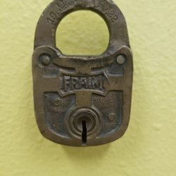 Ziepke Safe and Lock - 1922 railroad padlock