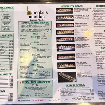 Bento & Noodles - Menu 2024 - Japanese Near Me - Chula Vista, California Bento & Noodles - Menu 2024 - Japanese Near Me - Chula Vista, California