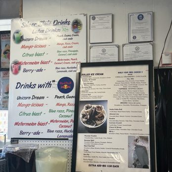 Nature's Corner - Menu of Lotus energy drinks and rolled ice cream. - Ice Cream & Frozen Yogurt Near Me - Winnemucca, Nevada