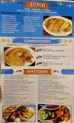 Menu photo 2 La Cierrita Jerome, ID Menu photo 2 La Cierrita Jerome, ID