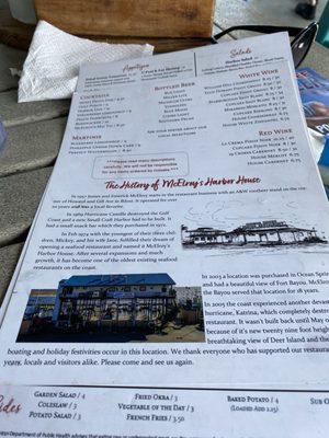Menu photo 7 McElroy's Harbor House Biloxi, MS