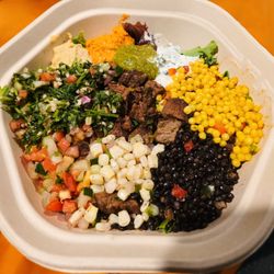 mezeh - Steak bowl (sauces on the side - not pictured)