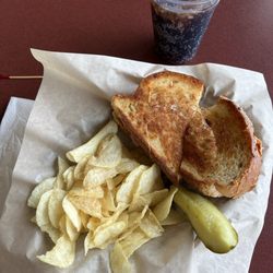 Didier's Yogurt & More - Grilled Ham & Swiss on 9 Grain Bread.