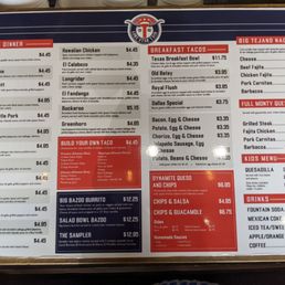The menu The menu