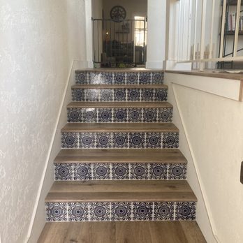 McQuaid Flooring - Tile + Vinyl on our stairway entrance - Flooring Near Me McQuaid Flooring - Tile + Vinyl on our stairway entrance - Flooring Near Me