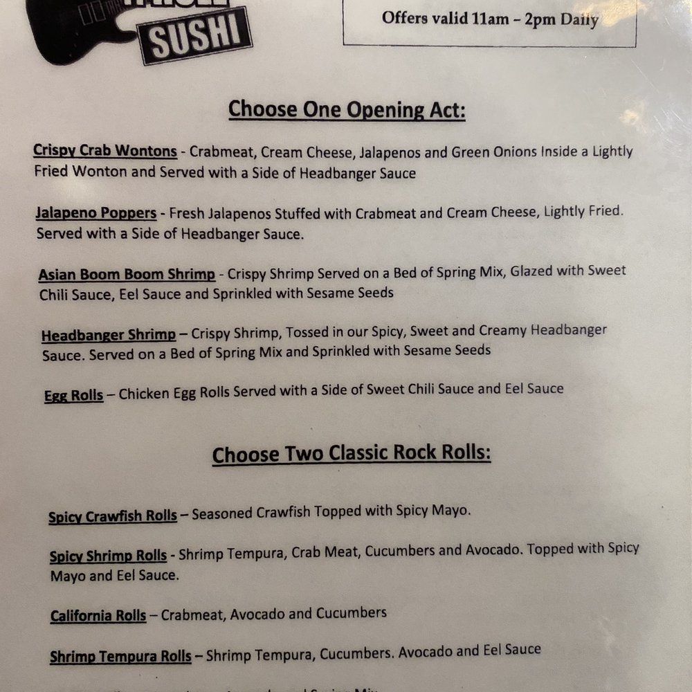 Rock N Roll Sushi - Sushi Bars Near Me - Gadsden, Alabama