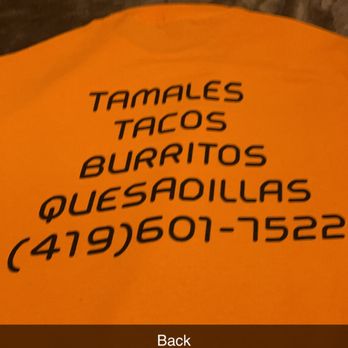 The Tamale Guy - a t - shirt with the tamale's tardos burritos written on it - Food Trucks Near Me The Tamale Guy - a t - shirt with the tamale's tardos burritos written on it - Food Trucks Near Me