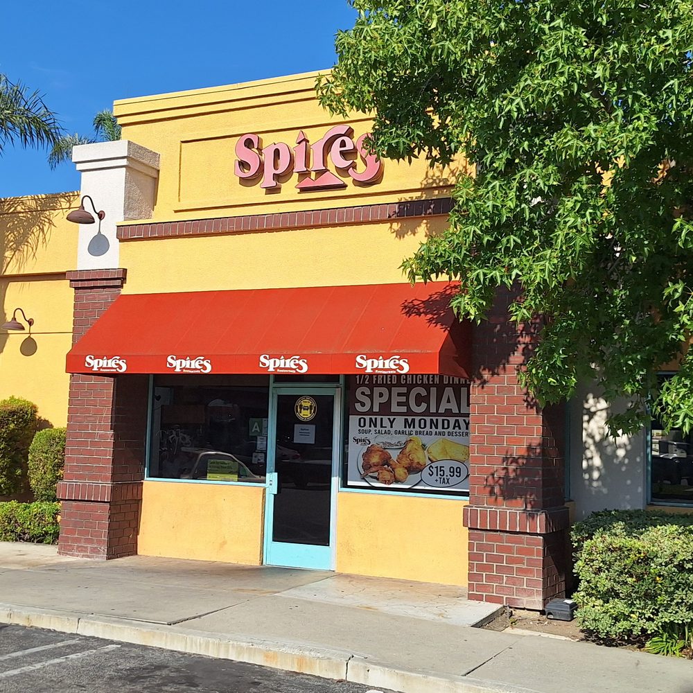 Spires Restaurant - This is the exterior of Spire's and there is a decent number of parking spaces behind me - Breakfast & Brunch Near Me - Lawndale, California Spires Restaurant - This is the exterior of Spire's and there is a decent number of parking spaces behind me - Breakfast & Brunch Near Me - Lawndale, California
