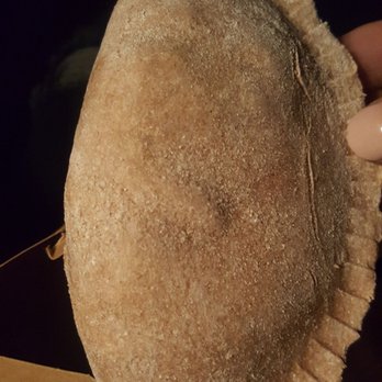 A Live Kitchen - Yummy chickpea jackfruit empanada. Goes will with dipping sauce they gave - Vegan Near Me - Laurelton, New York