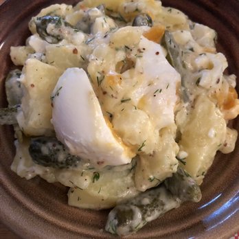 Gramercy Social - Warm potato, egg and dill pickle salad. - American Near Me - Prahran, VIC Gramercy Social - Warm potato, egg and dill pickle salad. - American Near Me - Prahran, VIC