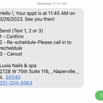 Luxia Nails and Spa - Confirmed appointment. - Nail Salons Near Me - Naperville, Illinois