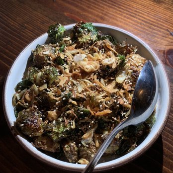 Bar Peached - charred brussels - Cocktail Bars Near Me - Austin, Texas