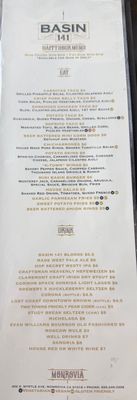 Menu photo 1 Basin 141 Monrovia, CA Menu photo 1 Basin 141 Monrovia, CA