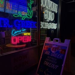 Mr Greek - Outside the restaurant