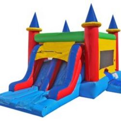 V's Bounce House Party Rentals - El Mas Grande Double Combo Slide