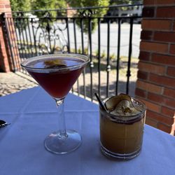 Limoncello at the Orange Inn - Fig martini and peach cobbler old fashion