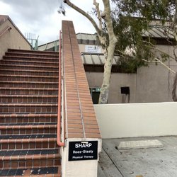 Sharp Rees-Stealy Chula Vista Rehabilitation Services - Stairs up from the 3rd level parking garage lead straight to the Physical Therapy back door!!