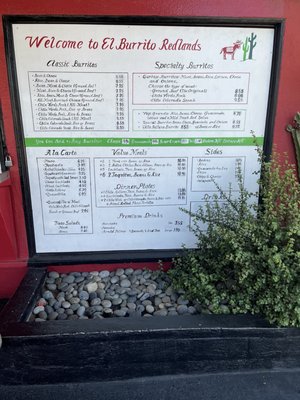 Menu photo 6 El Burrito Redlands, CA
