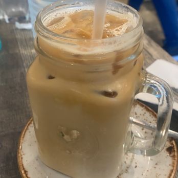 The Aussie Grind - Iced lavender oatmilk latte - Cafes Near Me - Frisco, Texas The Aussie Grind - Iced lavender oatmilk latte - Cafes Near Me - Frisco, Texas