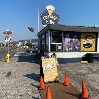 Custard King - View of the building from Commerce Street - Ice Cream & Frozen Yogurt Near Me - Astoria, Oregon Custard King - View of the building from Commerce Street - Ice Cream & Frozen Yogurt Near Me - Astoria, Oregon