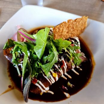 Mole Mexican Kitchen - Brisket enchiladas with delicious sauce - Mexican Near Me - Sedona, Arizona