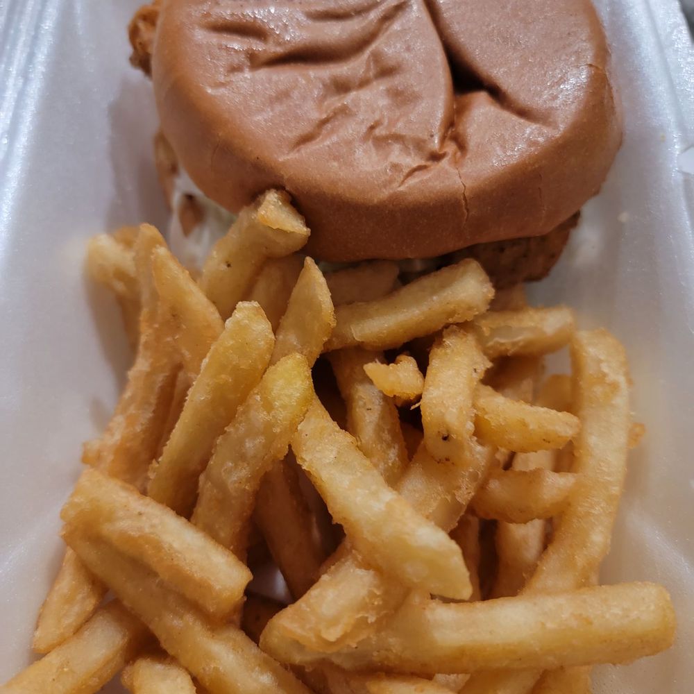 Zinger chicken burger Zinger chicken burger