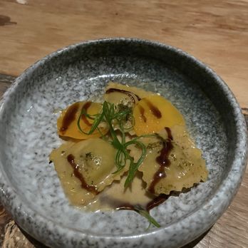 Honeysuckle - Dombret ravioli with curried beef - African Near Me - Philadelphia, Pennsylvania Honeysuckle - Dombret ravioli with curried beef - African Near Me - Philadelphia, Pennsylvania