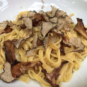 Aurora - Taglierini with shaved truffles and fresh chanterelle.  As good as it looks. - Italian Near Me - Brooklyn, New York