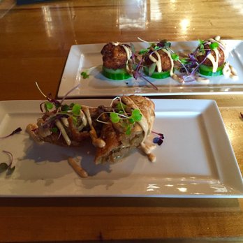 The Abbey - COD fritters / sausage egg rolls - New American Near Me - Brookline, Massachusetts The Abbey - COD fritters / sausage egg rolls - New American Near Me - Brookline, Massachusetts