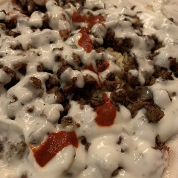 Osmow's Shawarma - Mild Level looks like this!  That red sauce is spicy - Mediterranean Near Me - Markham, Ontario