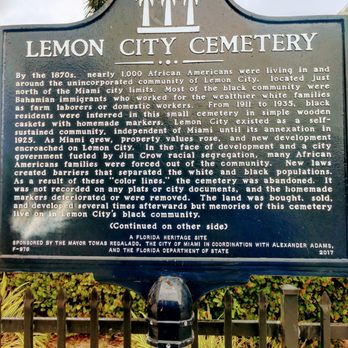 Lemon City Cemetery - Landmarks & Historical Buildings Near Me - Miami, Florida Lemon City Cemetery - Landmarks & Historical Buildings Near Me - Miami, Florida