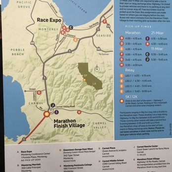 Big Sur International Marathon - 2019 bus pick up info. - Races & Competitions Near Me - Carmel, California