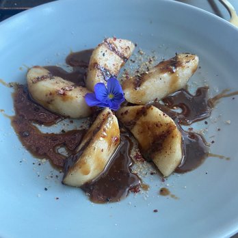 Hestia Rooftop - Spiced rum soaked pears - Asian Fusion Near Me - Charlotte, North Carolina Hestia Rooftop - Spiced rum soaked pears - Asian Fusion Near Me - Charlotte, North Carolina