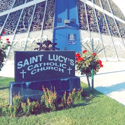 St Lucy's Catholic Church - View of the front entrance