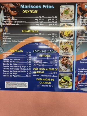 Menu photo 4 Mariscos Fresco al Estilo Mazatlan Lodi, CA