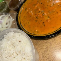 Flavor of India - butter chicken white rice