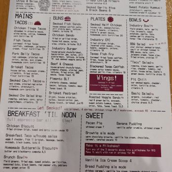 Industry - Menu as of 06.30.2025 - New American Near Me - Austin, Texas