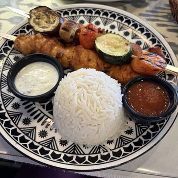 OSH Restaurant & Grill - Chicken Shashlik Plate - Mediterranean Near Me - Nashville, Tennessee